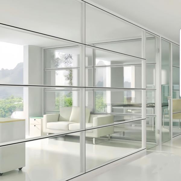 Element Glass Partition Wall Special Different Levels Visually Engaging Spaces Functionality Partition Wall