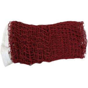 China Nylon Twined Replacement Badminton Net Set Red White With Polyester Rope wholesale