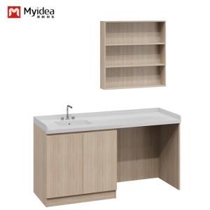 China Customizable Modern Wood Panel Double-Door Storage Cabinet for Kitchen and Dining Room Includes Sink and Faucet wholesale