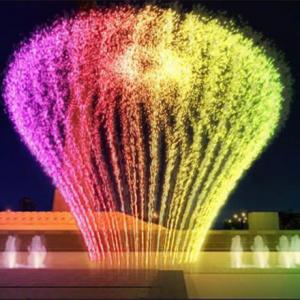 China Candle light garden type music dancing floor dry fountain wholesale