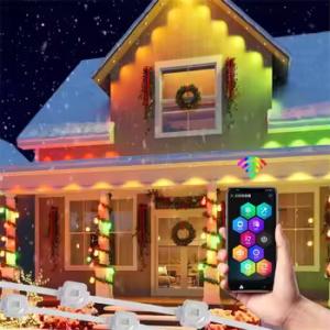 China Christmas Festival IP67 Waterproof LED Permanent Outdoor Eaves Light with RGBW APP Control wholesale