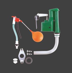 290MM Plastic Siphone Type High Flush Toilet Cistern Mechanism Concealed Toilet