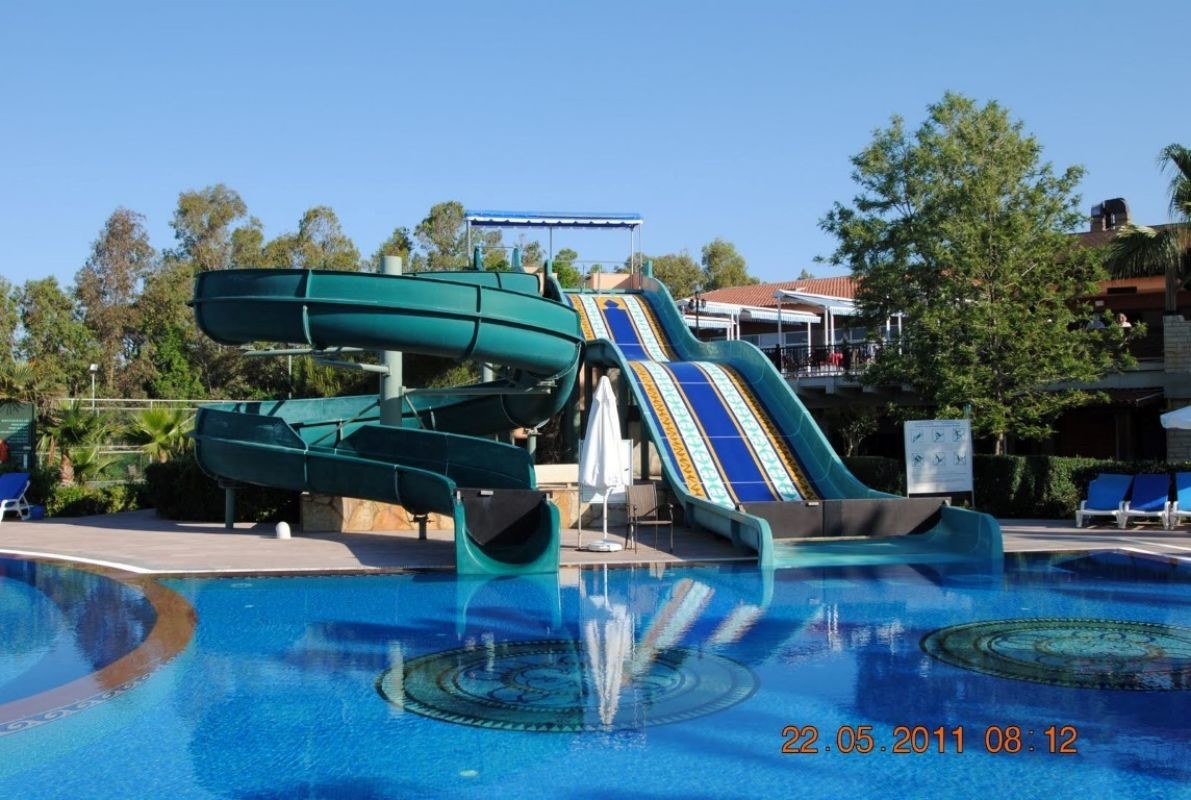 Commercial Water Park Amusement Equipment Fiberglass Slide 1 Person