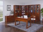 Nanmu solid wood Home office study room furniture set by Tall storage bookcase