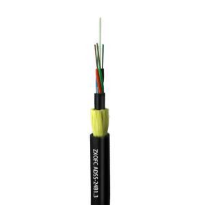 China Overhead 12/24/48 Core ADSS Fiber Optical Cable Durable With 50/100/200 Meter Span wholesale
