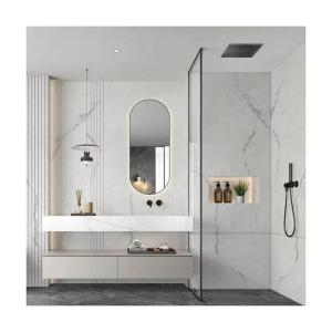 China Acrylic Door Panel Surface Treatment Bathroom Vanity Furniture Made in Italian Style wholesale