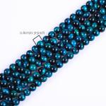 8mm Lake Blue Tiger's Eye Gemstone Healing Crystal Stone Beads For Jewelry