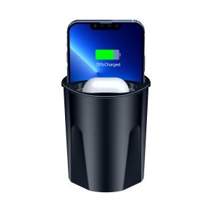 China Black Color ABS Material Car Wireless Charger Charging Frequency 110-205KHz wholesale