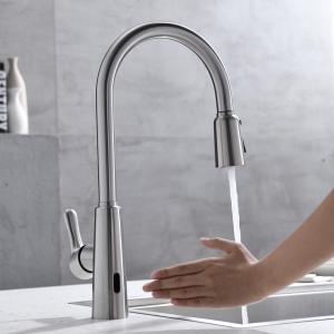 China SUS304 Stainless Steel Motion Sensor Kitchen Sink Faucet wholesale