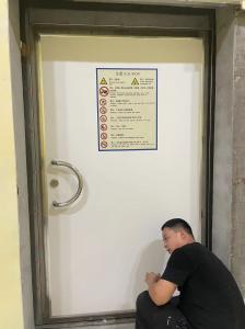 China Steel MRI Shielding Doors ASTM Radiation Protection Doors UL 90 Minutes Fire Rated wholesale