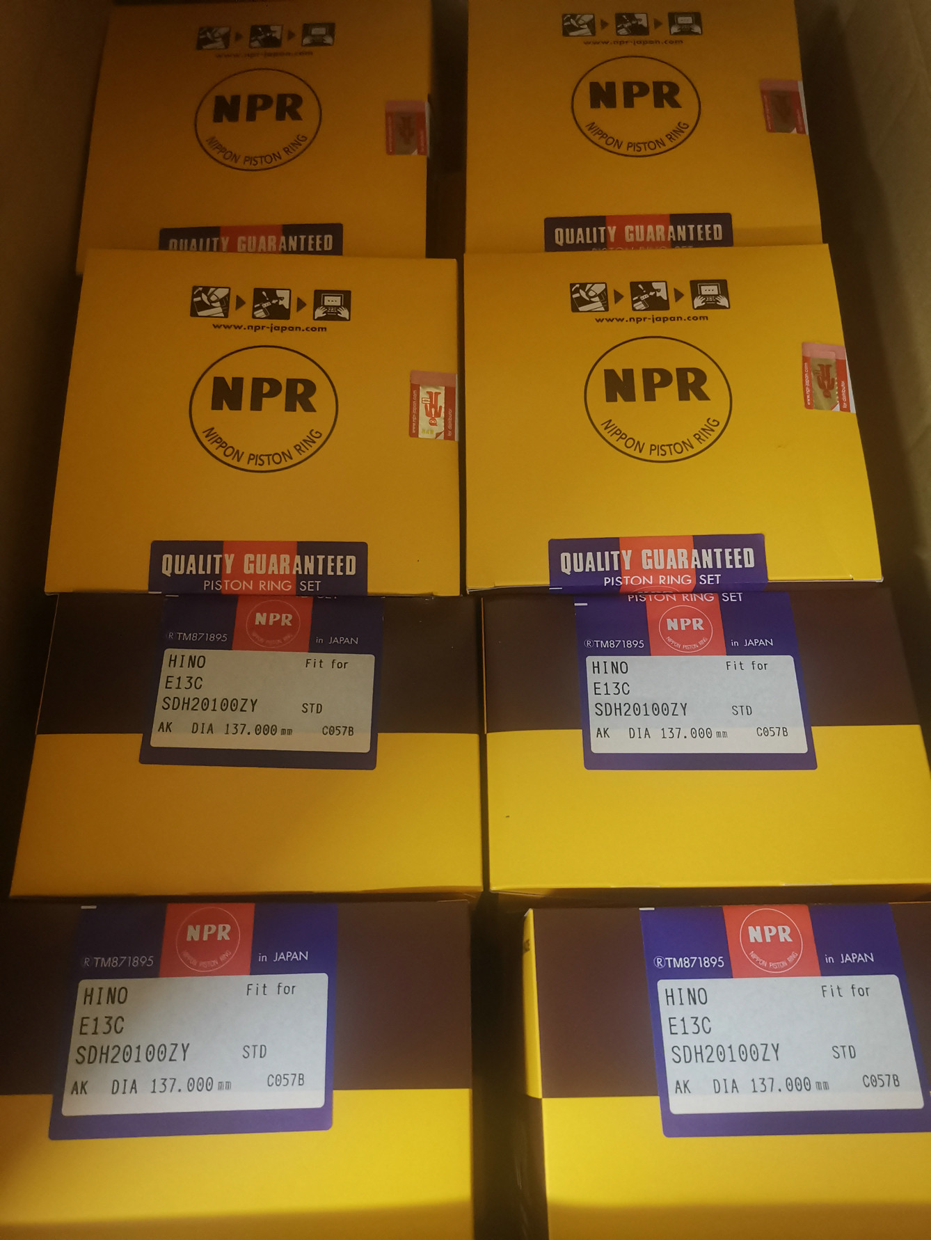 E13C Piston Ring 13011-4010A For HINO Engine Parts