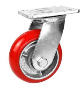 8 Inch Polyurethane Caster Wheel Cast Iron Casters Heavy Casters