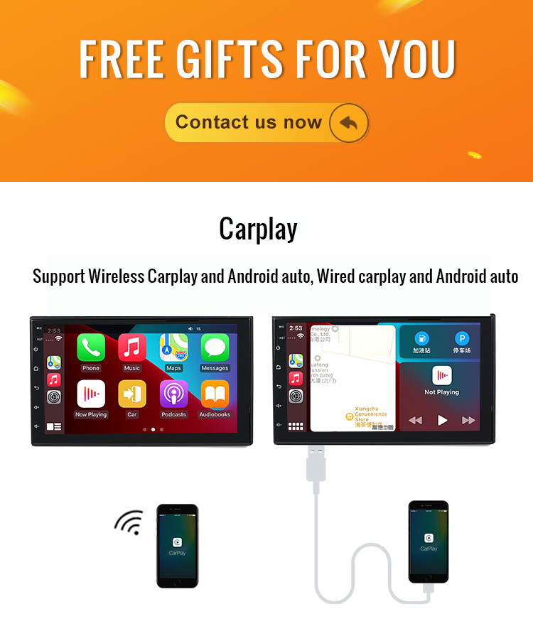 4GB 64GB Universal Android Car Stereo 2.5GHz 9 Inch Octa Core Wireless