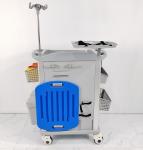 Plastic 4 Wheels Emergency Resuscitation Trolley for CPR Equipment Oxygen