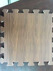 China 9pcs/set 12X12inch Wood Look Foam Floor Tiles / Playroom Floor Tiles on sale