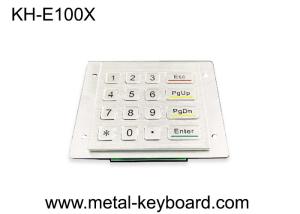 China 4x4 16 Keys Metal Keypad , Rugged stainless steel panel mount kiosk keypad wholesale