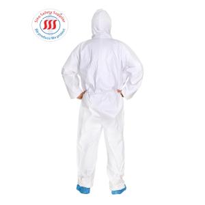 China 4 Thread Type 5 6 Disposable Painting Coverall Anti Static Disposable Chemical Suit wholesale