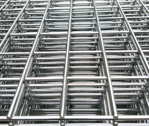 Gabion Box Silver Electro Galvanized Welded Wire Mesh Panels with Galvanized Steel Wire