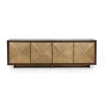 Dark Solid Wood Walnut Sideboard Wooden Buffet Cabinet OEM