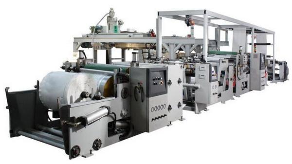 PP / LDPE Valve Bag Making Machine , Plastic Extrusion Coating Laminating