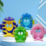 Gender-Neutral Swimming Pool Float Tubes Inflatable Cartoon Fish Design for Kids