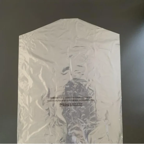 Warning Word Random Printing Garment Packaging Bag Clear Garment/Laundry/Clothing Bag