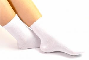 China Single Use Medical Cotton Socks , 39x9cm White Cotton Socks For Medical Area wholesale