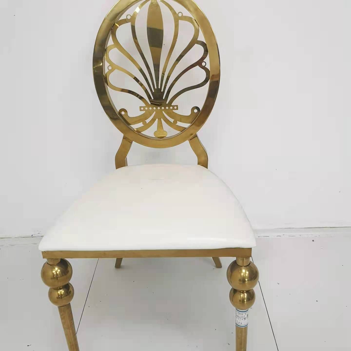High end modern luxury gold dining chair for hotel banquet room