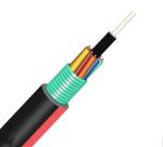 Black Outdoor Gyta Cable , 48 Core Armoured Fibre Optic Cable