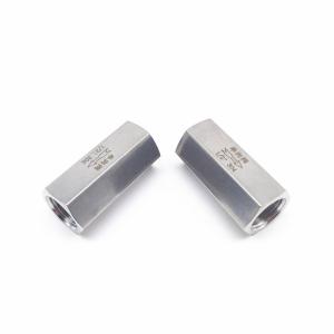 China Full Bore Stainless Steel 304 DN8-DN25 Hexagon Female Thread Non Return Air Check Valve wholesale