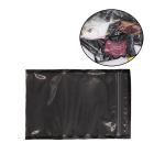 SGS Fresh Food Black Zipper Vcuum Bags 5mm Food Packaging Vacuum Pouches