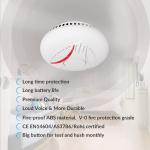 Wireless Interlink 110mm 10 Year Smoke Detector 12uA Connected Smoke Alarms