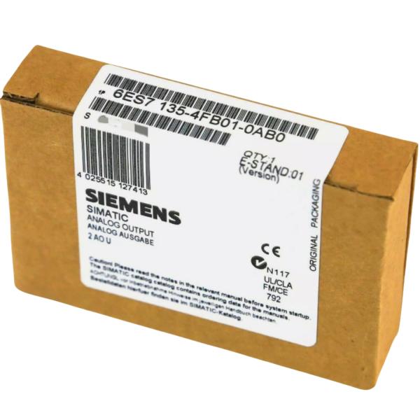 SIEMENS 6ES7135-4FB01-0AB0 SIMATIC DP, ELECTRONICS MODULE F. ET200S, 2 AO U, 15 MM WIDTH, +/-10V; 13 BIT+SIGN, 1..5 V