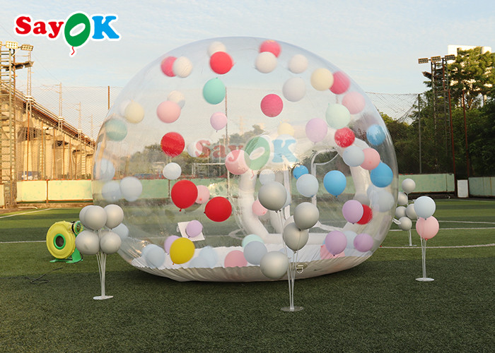 0.6mm PVC Bubble Bounce House Room Inflatable Clear Domes Customize