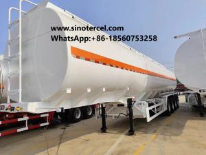 China 45000 Liter Capacity Fuel Tank Semi Trailer With Pressure Relief Valves And Anti Static Devices wholesale