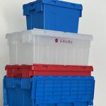 600x400x315mm Plastic Moving Totes Storage Boxes Nestable Plastic Crate