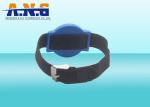 Nylon rfid wrist band , rfid concert wristbands / arm tag easy to take