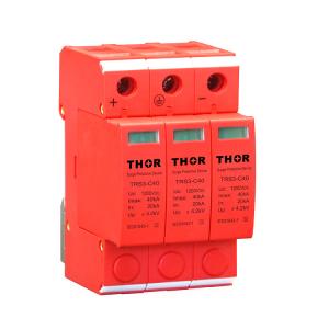 China DC lightning surge arrester surge protection 1200vV solar pv spd outdoor surge protector wholesale