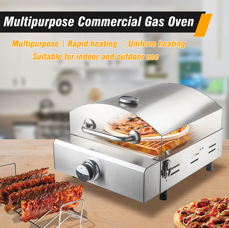 AM-037A Gas Pizza Oven Portable Camping Pizza Grill Outdoor Garden Gas Oven Arrival