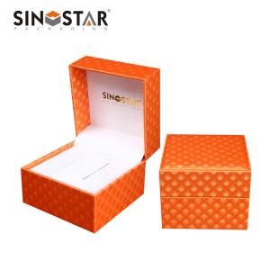 China Leather Watch Storage Organizer with Inside Material of Beig Velvet and Box of 1 wholesale