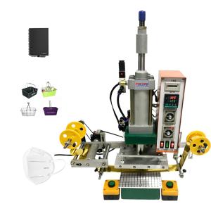 China Automatic pneumatic digital flat foil hot stamping machine for leather shoes wholesale