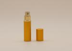 5ml Gold Aluminum Refill Glass Spray Bottles Perfume Silk Screen Printing