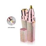 Women Portable Eyebrow Trimmer Facial Hair Removal 2 In 1 Painless Hair Shaver