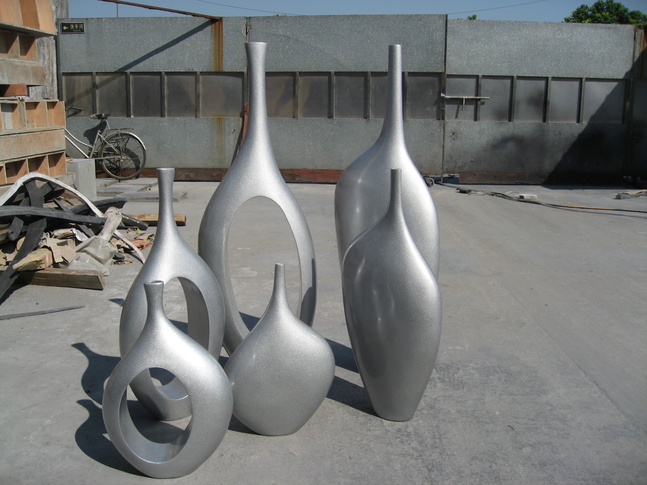 Modern Fiberglass Garden Planters For Indoor And Outdoor Trees Flower Pot