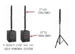 Active Column Array Speakers Music Instrument Dj Equipment 15 Inch Driver