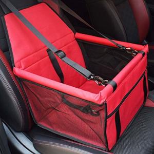 China Red PVC Tube Pet Car Booster Seat 42cm Dog Car Carry Box wholesale