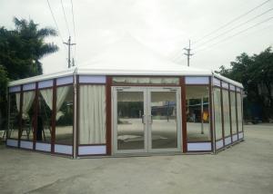 China Octagonal Marquee Party Tent Wood Grain -30 To 70 °C Temperature Resistance wholesale