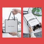 Free Paper Bag Packaging Box Luxury Clothes Package Ribbon Bow Magnetic Closure