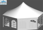 Commercial Enclosed Multiside Canopy party Tent With 850g/sqm White Fabric Top