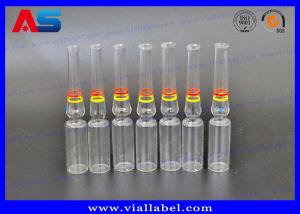 China CMYK Printing 1ml Glass Ampoules For Injection Oils / Pharmaceutical wholesale